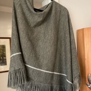 Noonday Collection 100% Peruvian Alpaca Poncho, olive green